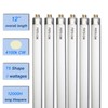 Accway (6 Pack) F8T5/CW 4100K 12’’ Linear Fluorescent Light Bulb,