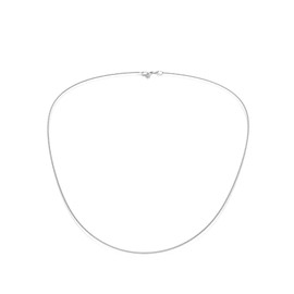Agálea | Cadena De Plata Ley 925 Tipo Barbada para mujer. (40 cm)