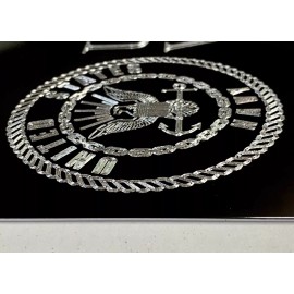 Diamond Etched Products US Navy USN Veteran Car Tag Diamond Etched Engraved Black Metal License Plate