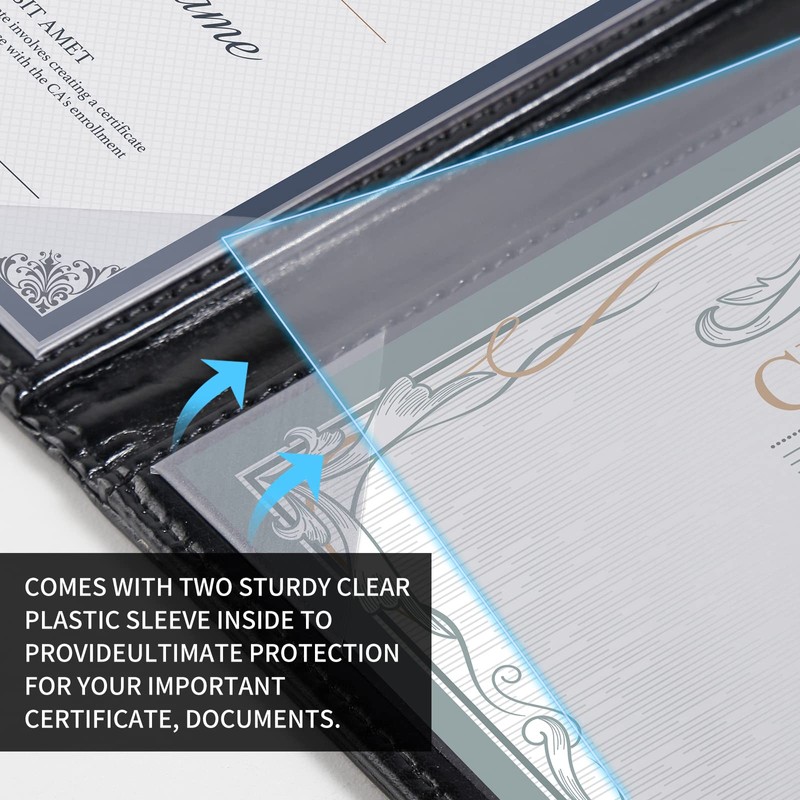 Diploma Cover 8.5 x 11 Certificate Holders for Letter-Sized Award