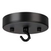 ZOOSSI 5 Inches Steel Light Canopy Kit, Black Ceiling Canopy