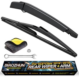Rear Wiper Arm Blade Assembly, Replacement for Mercedes-Benz GLE-Class 2016–2019 SUV | Back Windshield Wiper Blade Arm Set, With Rear Window Wiper Arm Nut Cap Cover Accessories – OEM-Style Precision