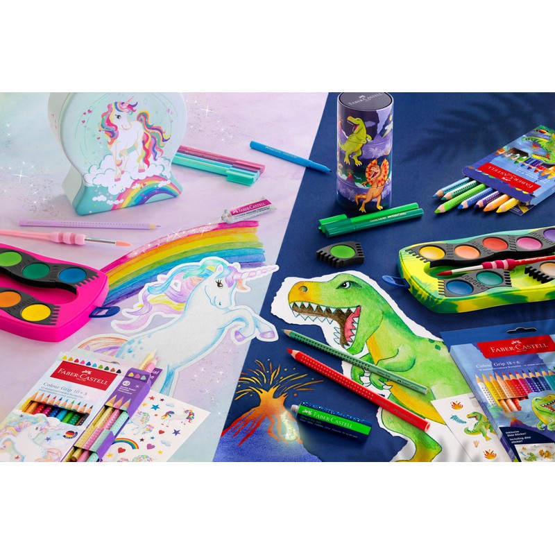 Faber-Castell Colour Pencil Colour Grip dinosaurus 10+3