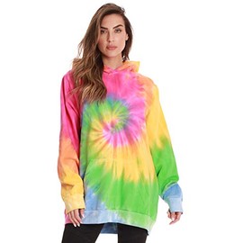 #followme Womens Hoodies - Tie Dye Sweatshirts for Women 6771-10363-L