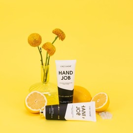 Chez Gagné Crema De Manos Vegana Intensamente Hidratante(96 Ml)Con Aceite De Jojoba Y Manteca De Cacao. No Grasa, De Rápida Absorción, Hecha En Ee. Uu. - Hand Job - Crema De Manos(96 Ml, Sal Marina, C