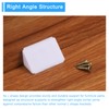 sourcing map 8 Pcs 90 Degree Plastic Corner Braces, 22x42.5x22mm