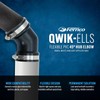 Fernco Qwik Ell 1.5 in. Hub 45-Degree Flexible PVC Elbow