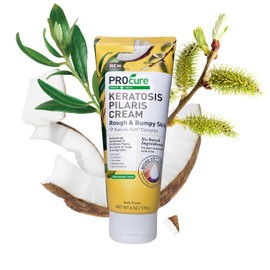 PROcure- Procure Keratosis Pilaris Cream para el cuerpo, loción exfoliante para pieles ásperas y con bultos con corteza de sauce y