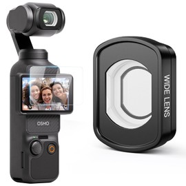 MINGVEN Magnetic Wide Angle Lens Compatible with DJI Osmo Pocket 3, Expanded FOV of 112°, Multi Coated/HD Optical Glass/Aluminum Frame