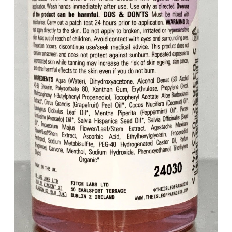 Isle of Paradise Dark Self-Tanning Drops Face & Body 1.69fl.oz