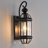 Milaii Outdoor Light Fixture 17" Copper Exterior Wall Lights Black