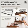 Imperative Décor Handmade Floating Shelves - Natural Wood Floating Shelves