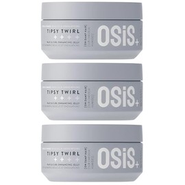 Schwarzkopf Professional OSiS Tipsy Twirl Gelee für lockiges und gewelltes Haar, starke Definition, Volumen, Leichtigkeit, Schutz gegen Feuchtigkeit, normale Befestigung, 300 ml, 3 Stück
