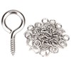 Aovchei Eye Screws, 50Pcs 1 inches 304 Heavy Duty Stainless