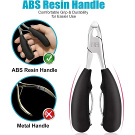 New Huing Toe Nail Clippers Podiatrist Toenail Clippers for Thick Nails Seniors Men