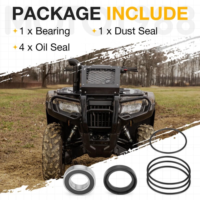 Rear Axle Brake Drum Wheel Seal Bearing for Honda Rancher