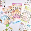 4Pcs 3D Fun Mini House Stickers with Tweezers Make Your