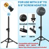 Relaxweex 4 Set Desktop Mic Stand Portable Foldable Adjustable Tabletop