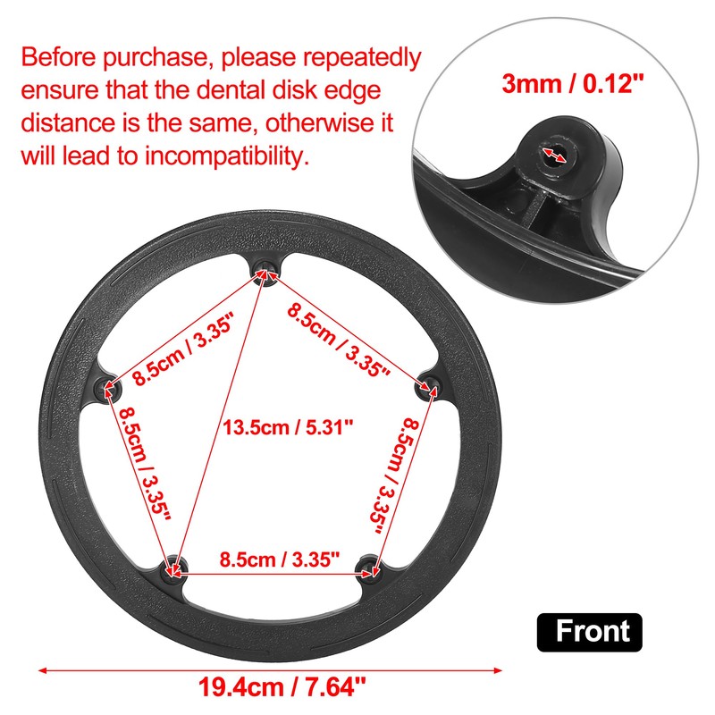 X AUTOHAUX 44 Teeth 8.5cm 5 Holes Bicycle Crankset Chain