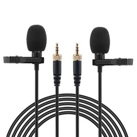 JCMOYUTY Lavalier Mic for RODE Wireless Pro Lav Mic Clip on External Mike Accessory 6.5ft 2-Pack