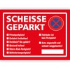 2 x Scheisse parked notepad, fun set with 2 pads