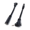 DRUT 1pcs 10cm Right Angled 2.5mm Stereo Jack to 3.5mm