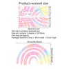 Pink Rainbow Love Heart Stars Wall Sticker Wall Stickers, sacinora