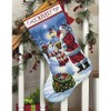 DIMENSIONS 70-08952 Counted Gold Collection Stocking: Holiday Glow, Aida, White,