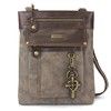 CHALA GEMINI Crossbody Canvas Gift Messenger Bag Stone Gray -