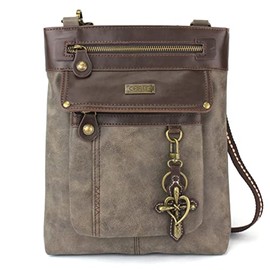 CHALA GEMINI Crossbody Canvas Gift Messenger Bag Stone Gray - Cross