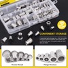 Mardatt 85Pcs SAE 304 Stainless Steel Rivet Nuts Rivnut Assortment