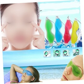 Minkissy Ice Eye Mask for Sleep Cooling Gel Eye Pads Therapeutic Therapy for Relaxation