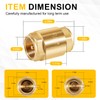 One Way Brass In-Line Check Valve, 3/4-Inch IPS, 3/4-Inch Female