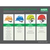 MSA 463947 V-Gard Cap Style Safety Hard Hat With Staz-on