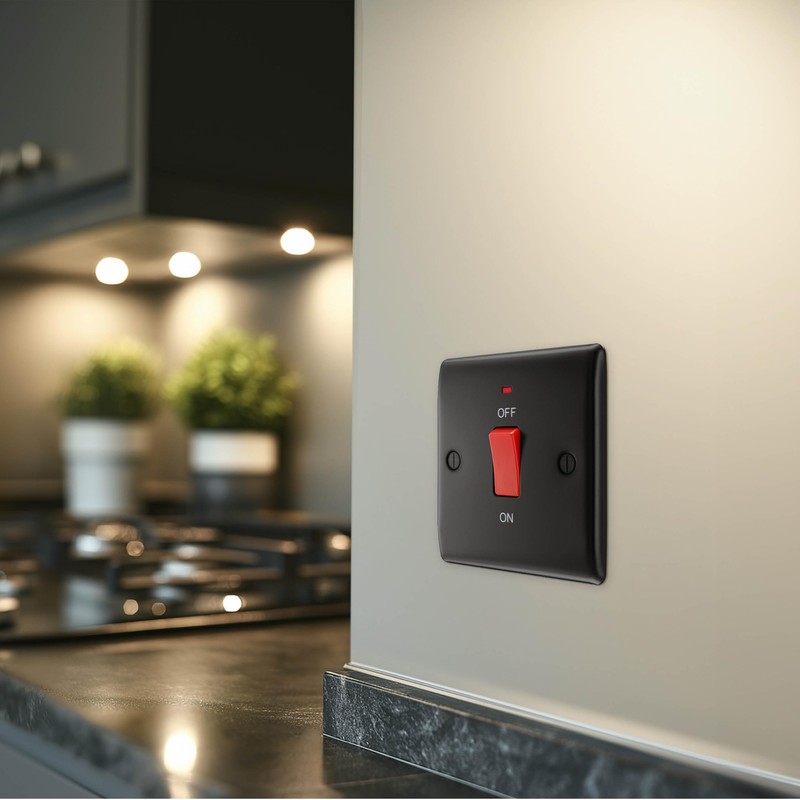 BG Electrical Cooker Control Switch Unit with LED Power Indicator,