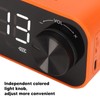 Mini Bluetooth Speaker Heavy Bass Dual Alarm Clock Portable Wireless