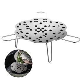 Foldable Steam Grill Extendable 304 Stainless Steel Multifunctional Thick Egg Buns Vegetables - Durable Kitchen Accessories