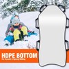WOOWAVE 45"×18" Foldable Snow Sled, Black