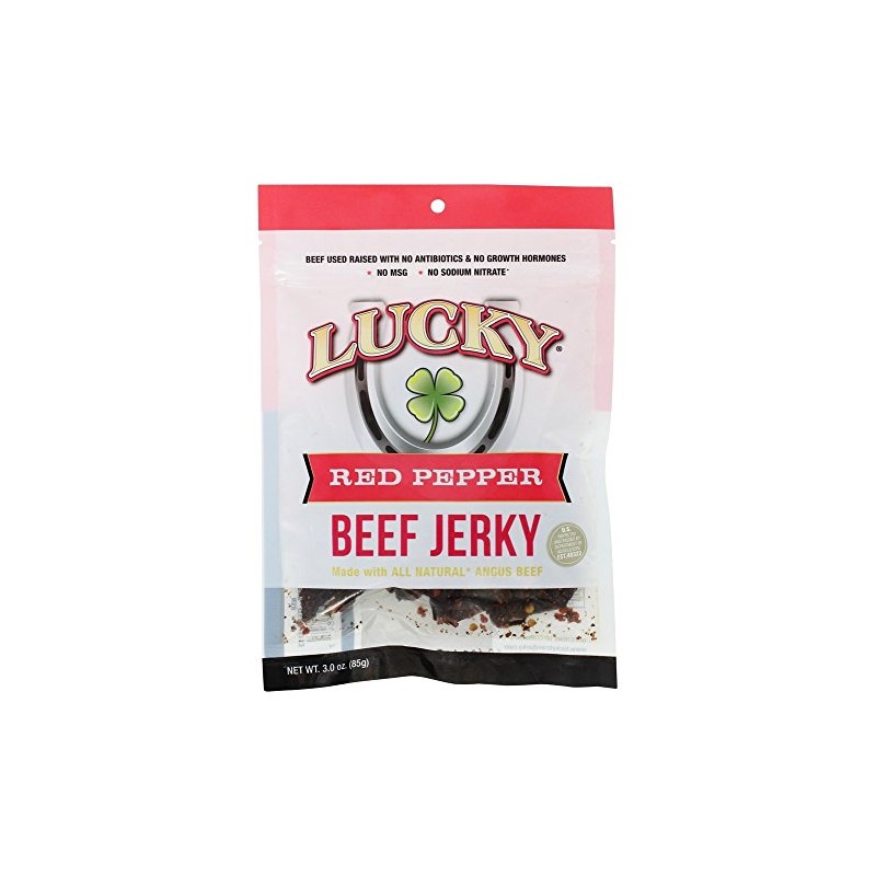 Lucky Beef Jerky - 3oz Slab (Red Pepper, 1 Pack)