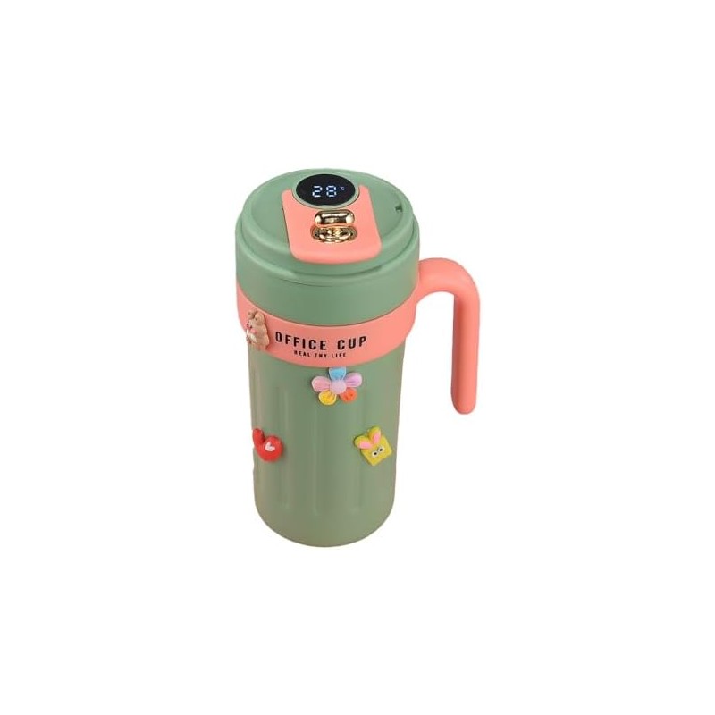 Termo de café con visualización de temperatura, termo portátil para