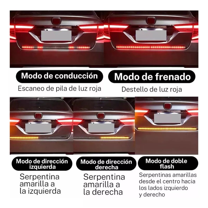 PUNKZZ Tiras Led Secuencial Para Camioneta Y Coche Luses 150cm