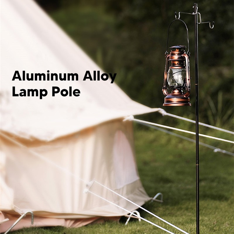 Camping Lantern Stand Camping Folding Lamp Pole Lightweight Portable Outdoor