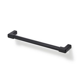 TUNNY 10 Pack Classic Solid Cabinet Handles-6.3"/160mm Screw Spacing Matte Black Furniture Hardware Handles for Bathroom Dresser Kitchen Cabinets Bedroom Cabinet Pull