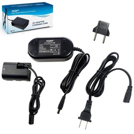 HQRP AC Power Adapter Compatible with Canon EOS 6D (WG), EOS 6D (N), EOS 60Da, EOS 7D Mark II (G), EOS 70D (W), EOS 70D (N), EOS 80D (W), EOS 90D, EOS R, R5, R6 Digital Camera + HQRP Euro Plug Adapter