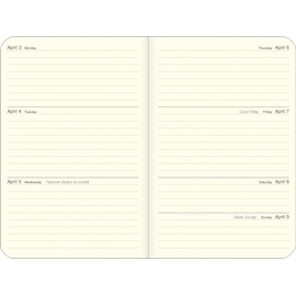 Kabarini 471041 Vintage Map Weekly Schedule Planner, Starts January 2023, A6
