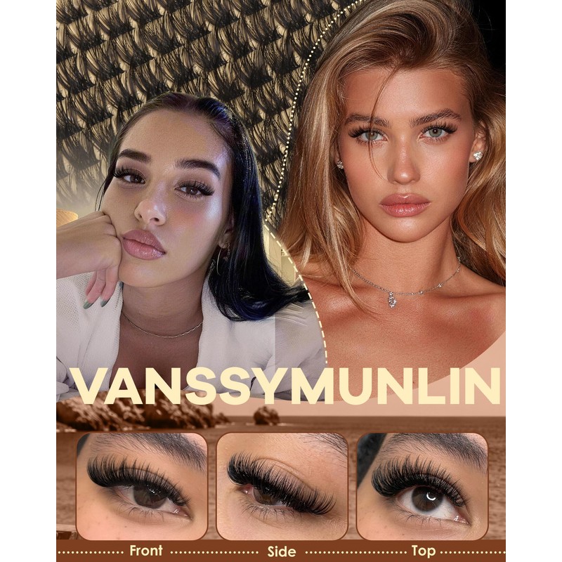 Fluffy Lash Clusters Wispy Cluster Eyelash Extensions Natural Eye Lashes