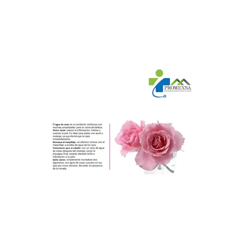 Agua De Rosas Antioxidante Relajante Tónico Facial 5 L