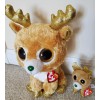 Ty, Glitzy Reindeer 2018 Release Medium 9" tall Boo and
