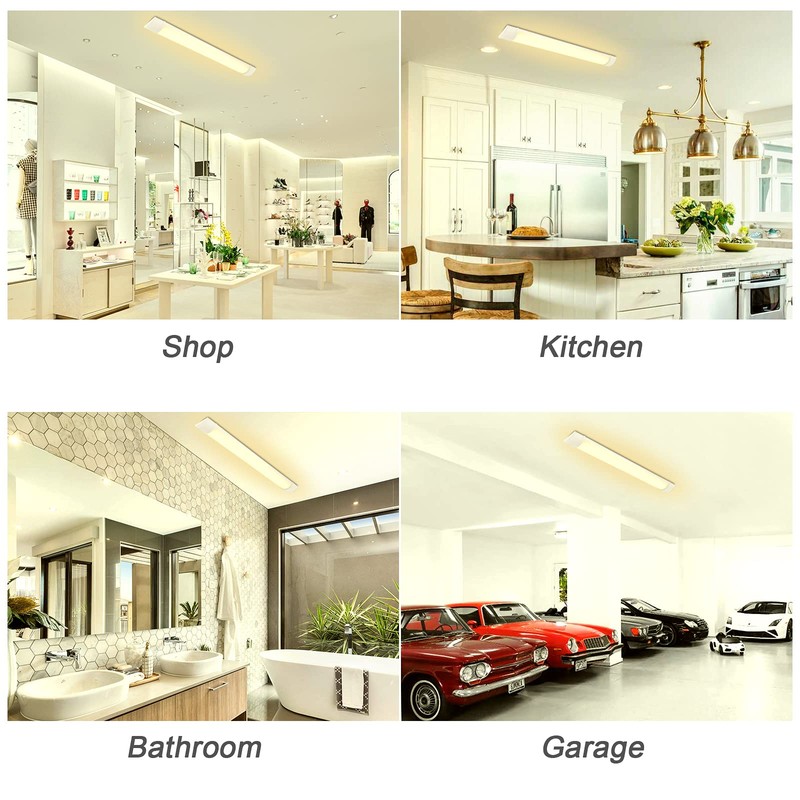 Litglobe 2FT LED Shop Lights, 20W Tube Light Fixture, 2FT