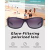 LVIOE Women's Polarised Sunglasses Large Sunglasses with UV400 Protection Category
